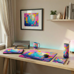 Neon Orbit Burst — XL Office Glow Set