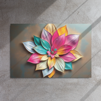 Soft Luxe Lotus 36" x 24" Metal Print