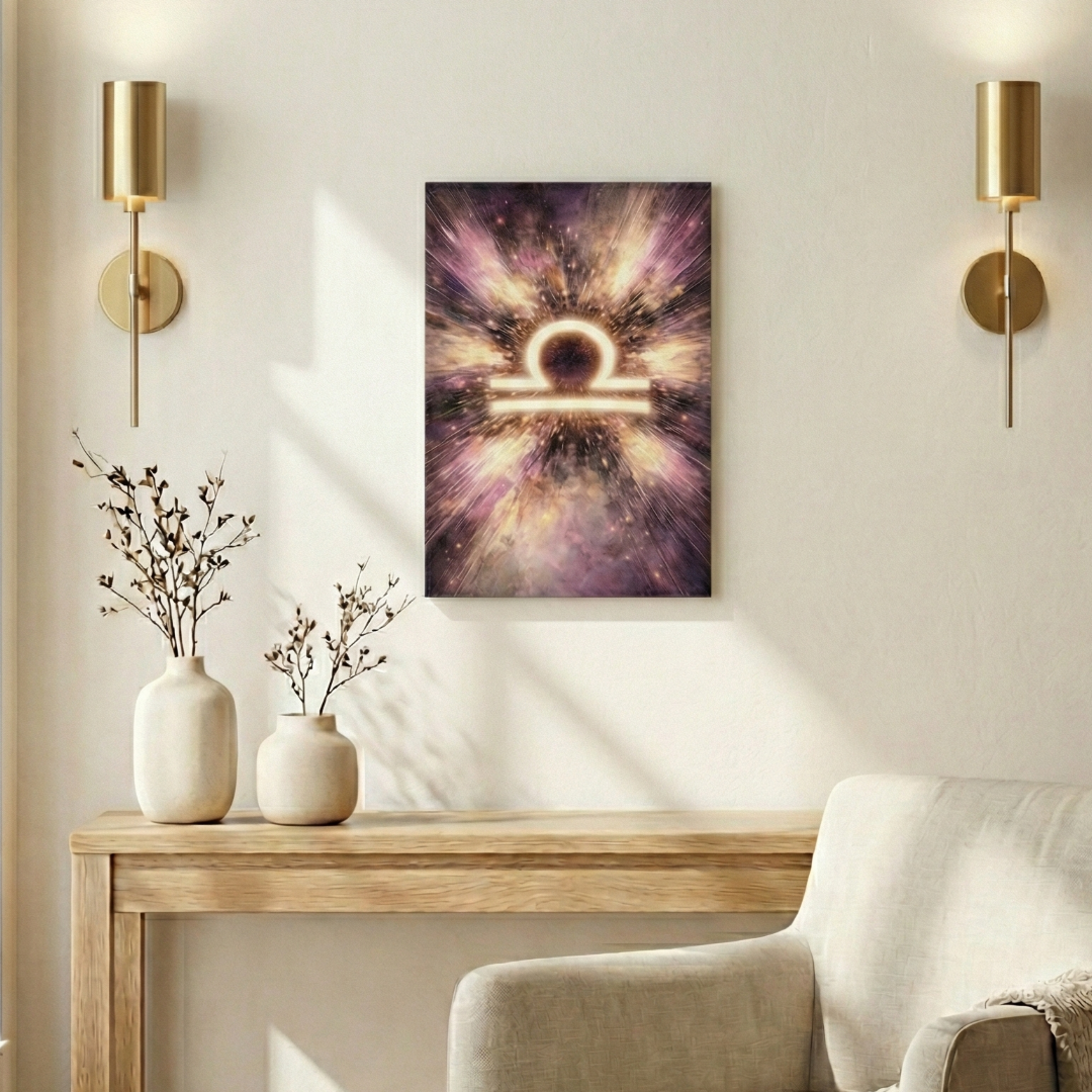 Libra Lightfall Burst 12" x 18" Poster