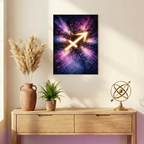 Sagittarius Celestial Arrowburst 12" x 18" Poster