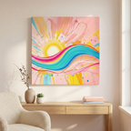 Sunrise Current 30″ × 30″ Canvas