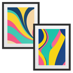 Pop Current Pair — Framed Poster Set (2-Piece)